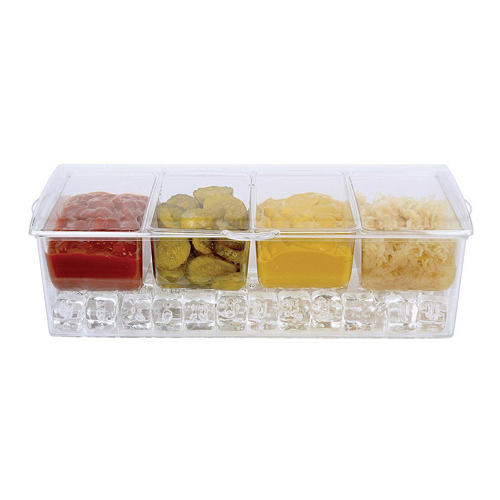 4 in 1 Removable Chilled Condiment Server On Ice