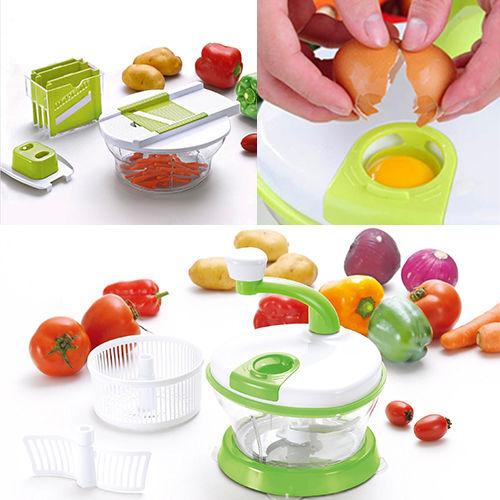 4 in 1 Hand-Powered Vegetable Mixer And Slicer 
