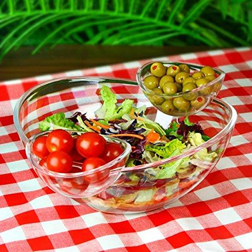 Chip and Dip Bowl Salad Bowl Snack Bowl Set