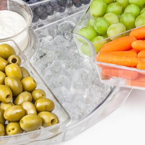 Chilled Appetizer Server With Ice Tray 