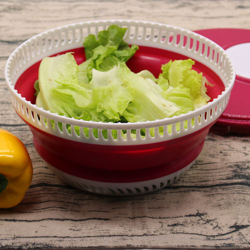 Collapsible salad spinner,Vegetable dryer spinner