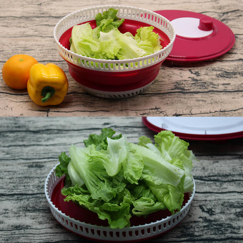 Collapsible salad spinner,Vegetable dryer spinner