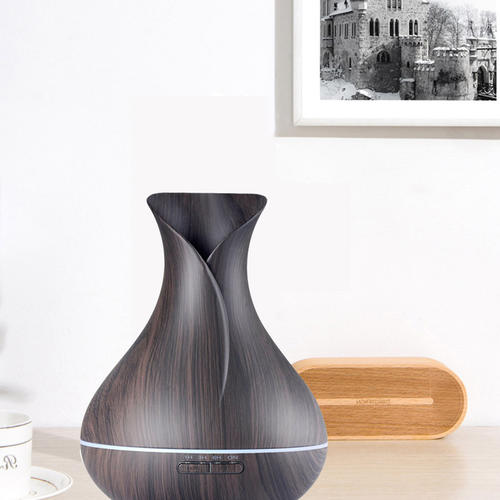 Wood Grain Color Change Cool Mist Aroma Humidifier
