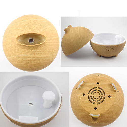 Wood Grain Essential Oil Diffuser with LED lights