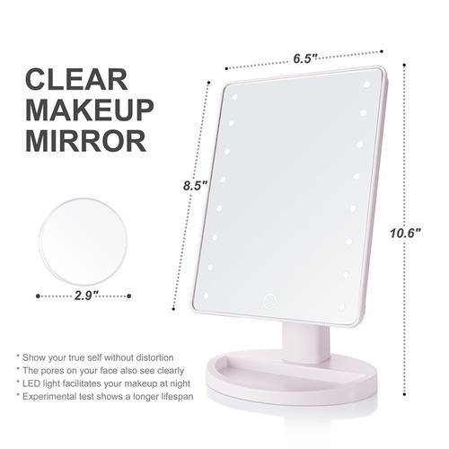 Smart touch LED Makeup Mirror-16 LED Lighted Makeup Mirror Large led mirror