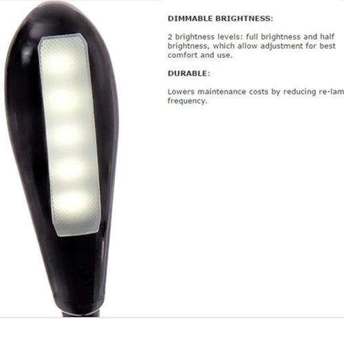 Rechargeable 5 LED Book Light Clip On LED Light Reading Lamp