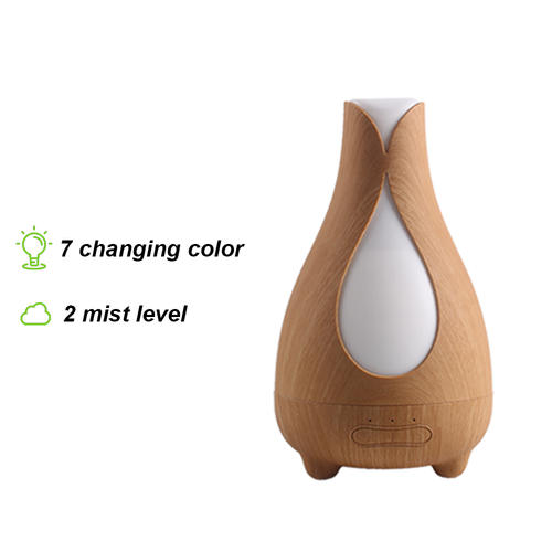 150ML Wood Grain Aroma Ultrasonic Cool Mist Humidifier,Essential oil Diffuser