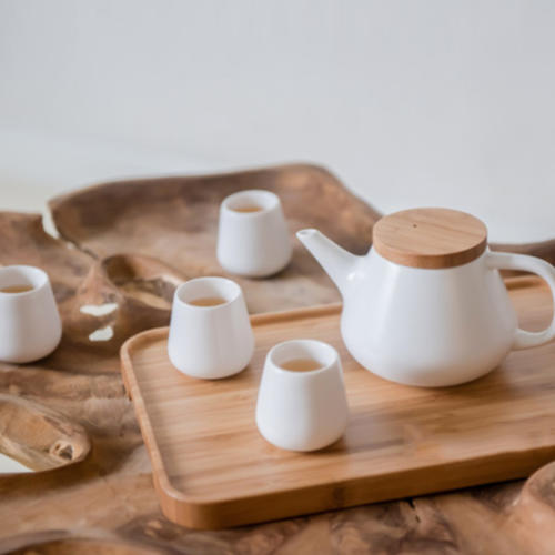Ceramic Teapot Set, Porcelain Teapot with 4 Tea Cups