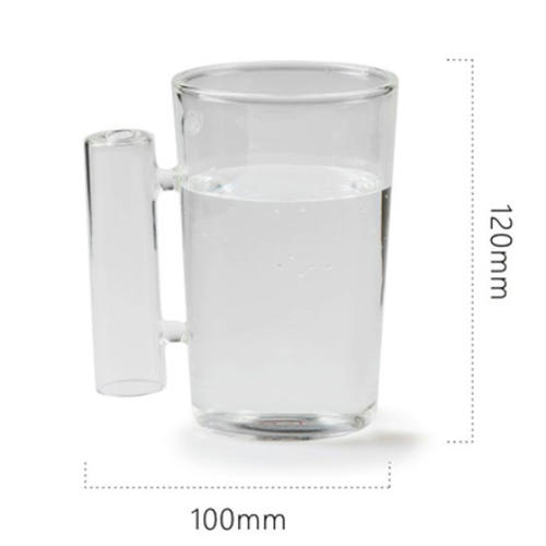 Glass Tea and Coffee Cup with a Handle,Glass Washing Cup, Tooth Cup