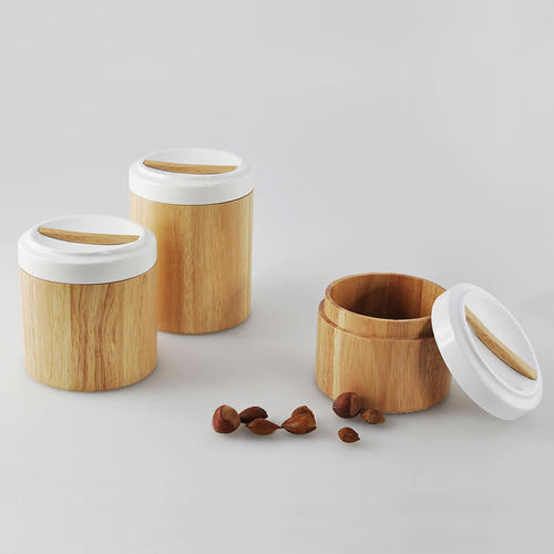 Ceramic Lid Nut Coffee Tea Canisters Food Storage Container