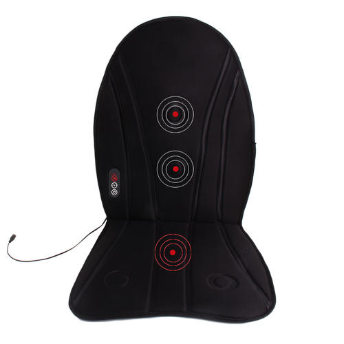 Electronic Heated Seat Cushion Massager With Therapeutic Vibration