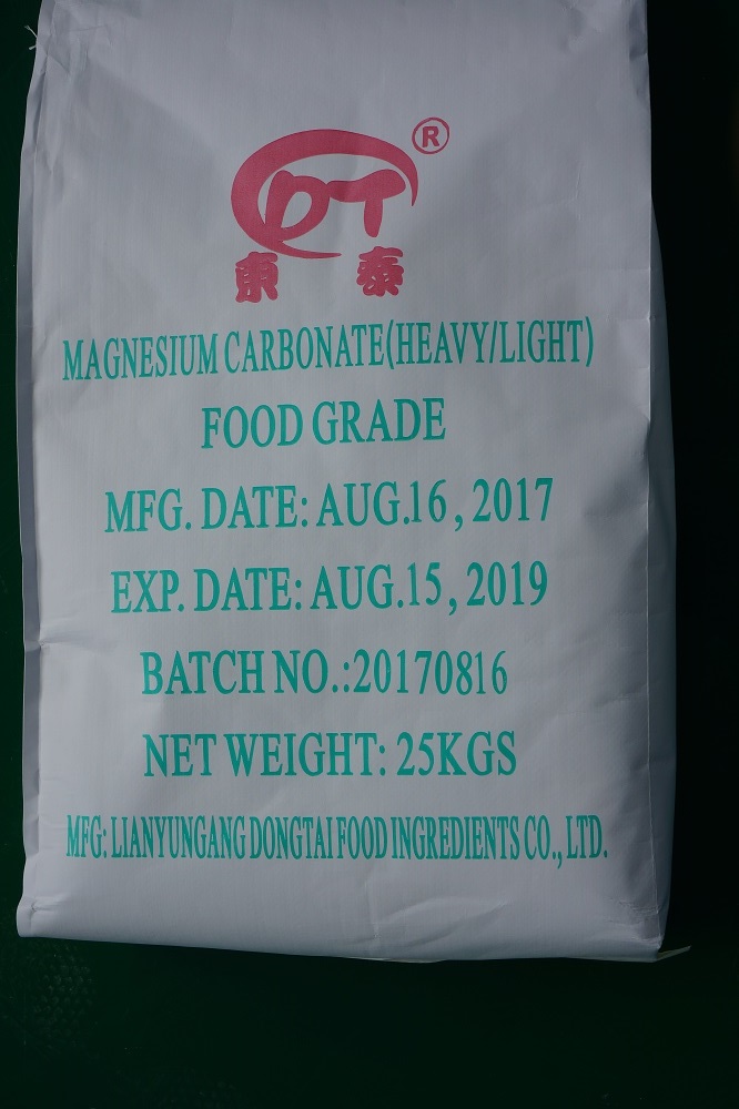 Grau alimentar Carbonato de magnésio MgCO3