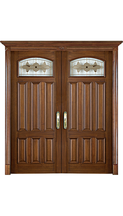 Wooden glass door-LD-060