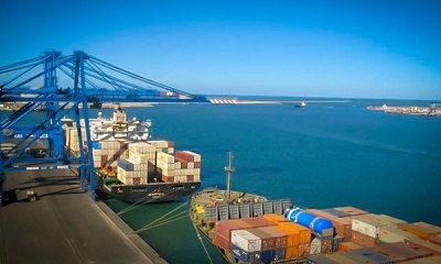 الشحن البحري، شحن الحاويات من الصين إلى دمياط، مصر