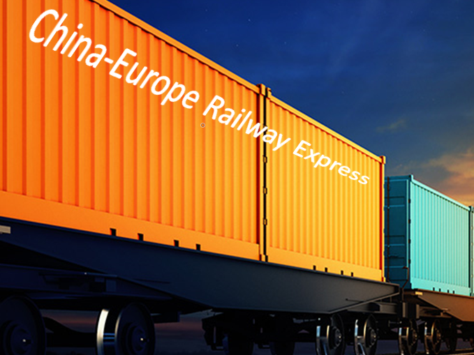 Rail freight, shipping containers from China to Poland by freight train