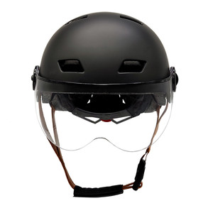 Cycling helmet with lenses