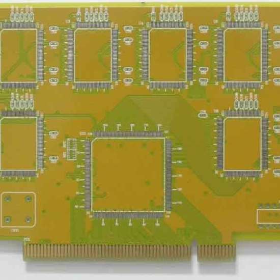 4L yellow HASL gold-finger circuit board