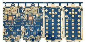2L 0.5mm FR4 Blue Keyboard Immersion Gold PCB Board 