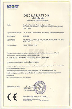 The CE(LVD) certificate