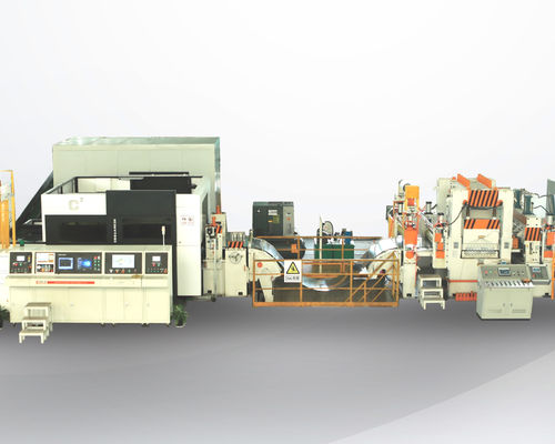 KJL02 Continuous Laser Blanking Production Line With Rolling Gear Plate