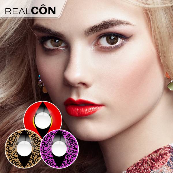 Realcon Contact Lenses For Halloween Cat Eye Lines Lens Manufacturer
