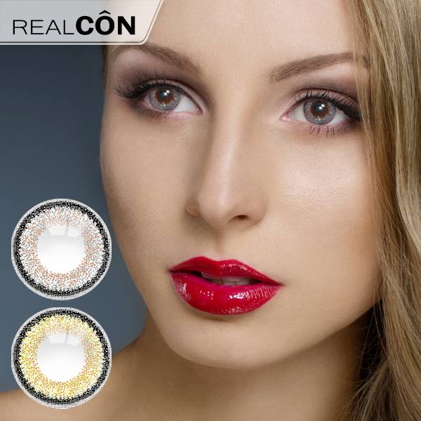 Realcon Wholesale Floral Beauty Natural Eyes Colored Contact Lenses Supplier