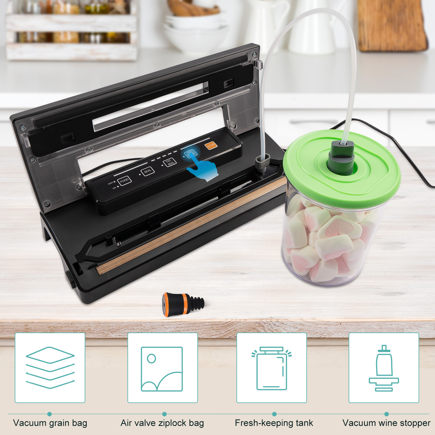 Home kitchen food vacuum sealer,VS2202