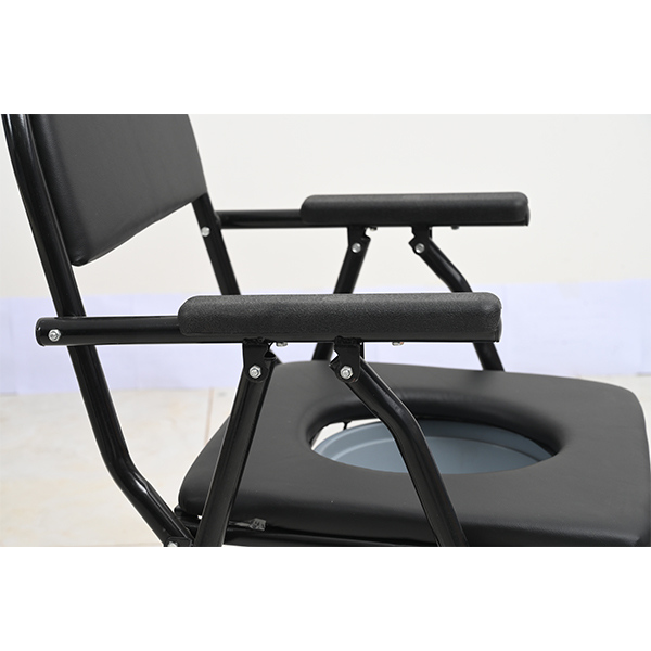 BPM-Hospital Folding Toilet Commode chair For Disabled Elderly