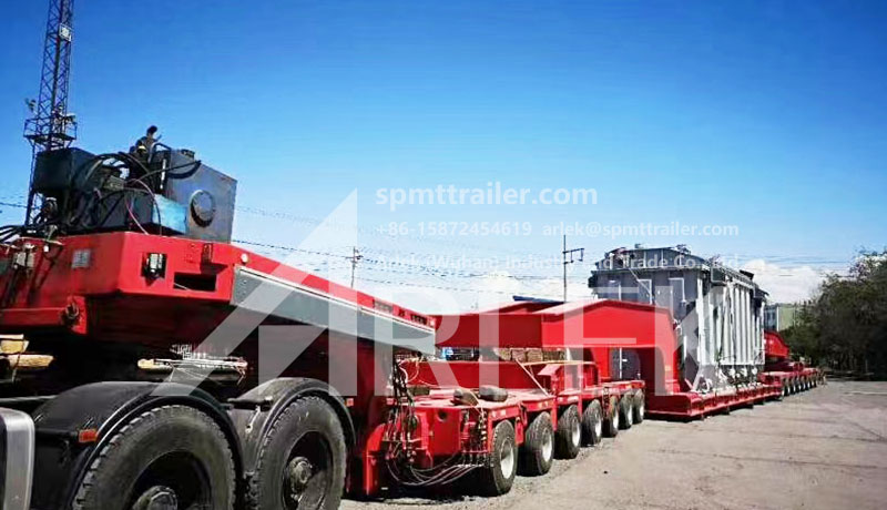 Goldhofer type hydraulic trailer