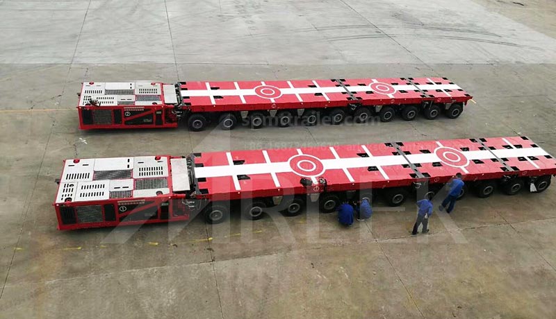 Transportadores modulares autopropulsores de 2,43 metros de largura SPMT