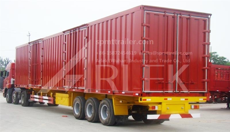 Cargo box semi-trailers
