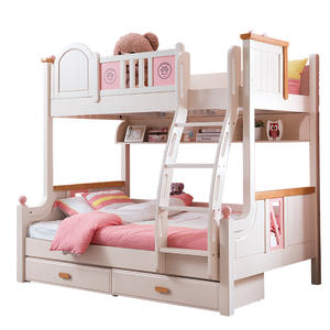 Latest Design Wood Children Bedroom Set Bunk Bed