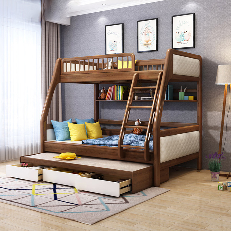 Hot Sale Modern Indoor Bed Wooden Bedroom Bunk Bed Children Bedroom Furniture Sets