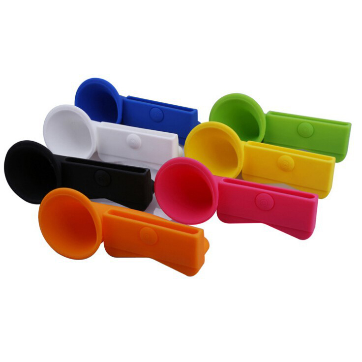 High quality wholesale silicone mobile horn speaker