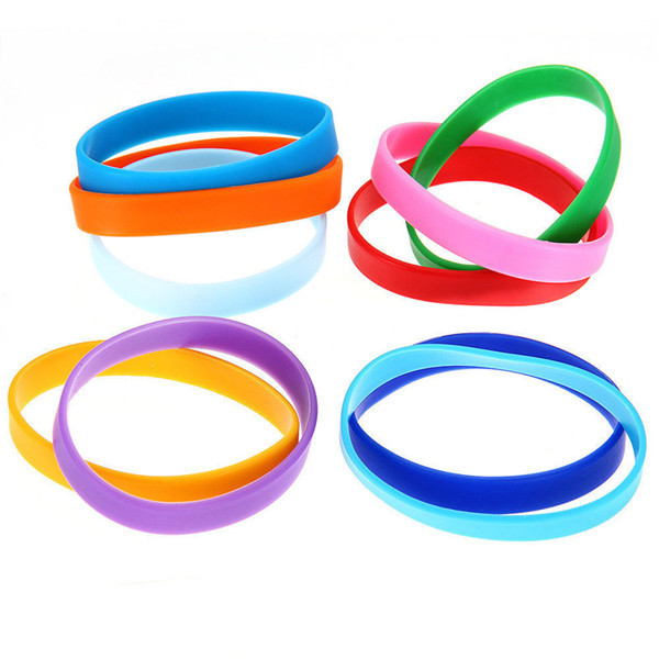 Custom print debossed rubber silicone bracelet