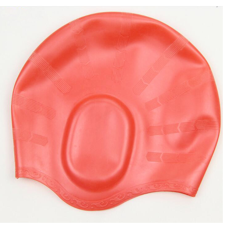 Customized Logo printed silicone swimming cap