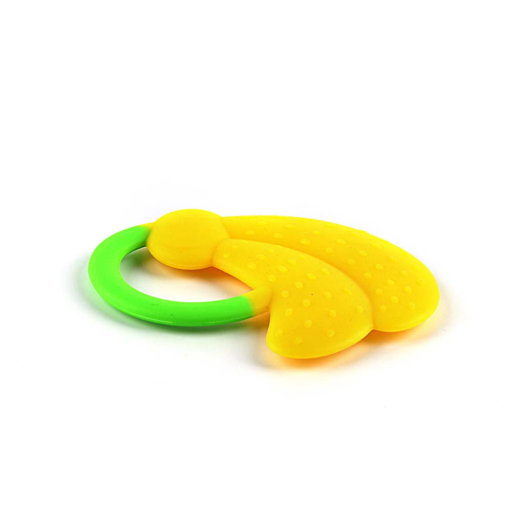 Silicone baby teething toys silicone fruit banana teether 