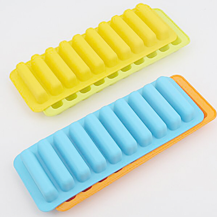 silicone ice tray molds rectangular shaped ice cube