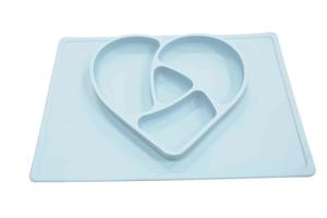 wholesale OEM Love silicone divided plates manufacturer 