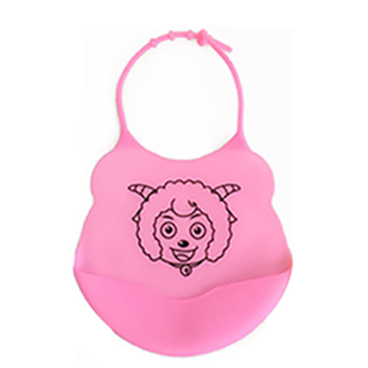Wholesale soft silicone bibs spend less time cleaning after meals