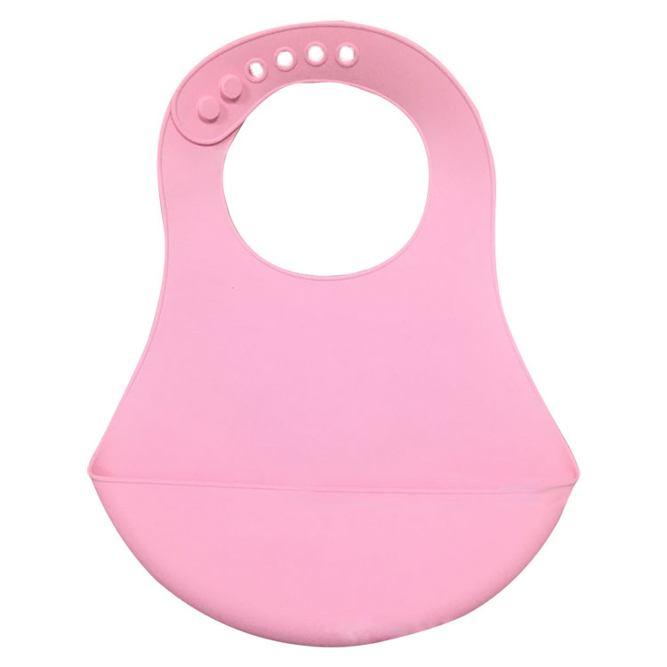 OEM stereoscopic silicone baby bibs with adjustable strap healthier and safer