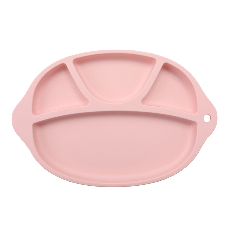 Wholesale non slip silicone placemat plate for baby feeding