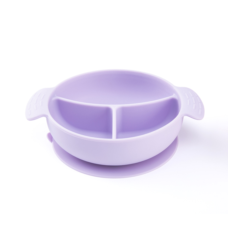 New design waterproof food snack dish silicone suction baby bowl for kids