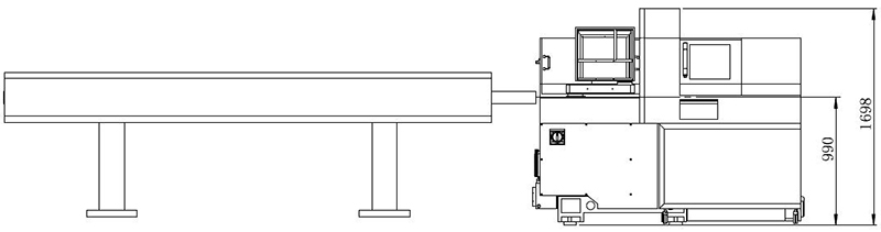 Model SZ-125E1 Swiss type sliding head CNC lathe machines