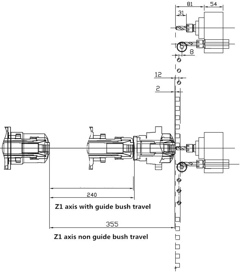 Model SZ-25E3 CNC precision automatic lathe