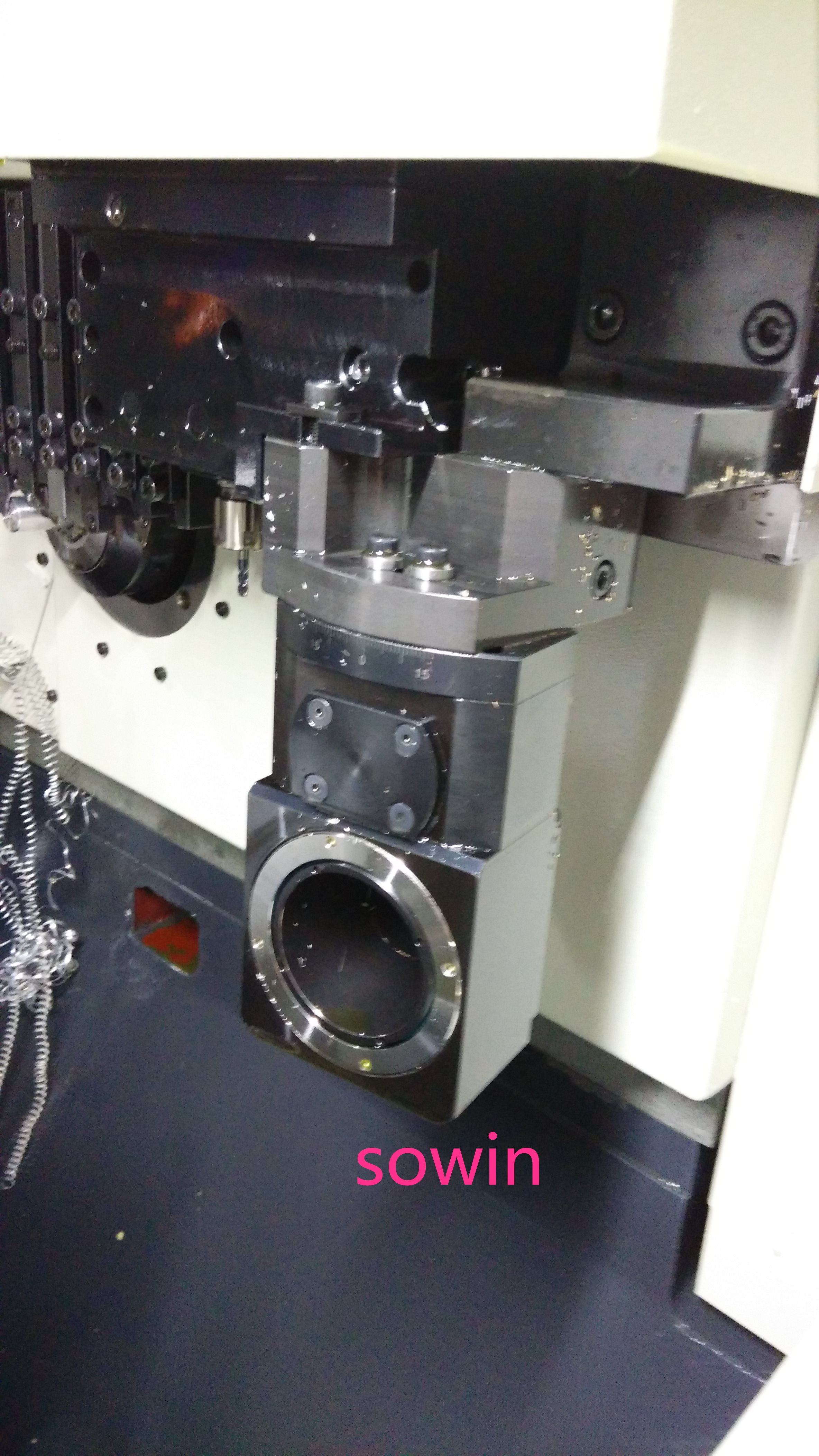 Customized CNC Swiss type lathe with thread whirling unit