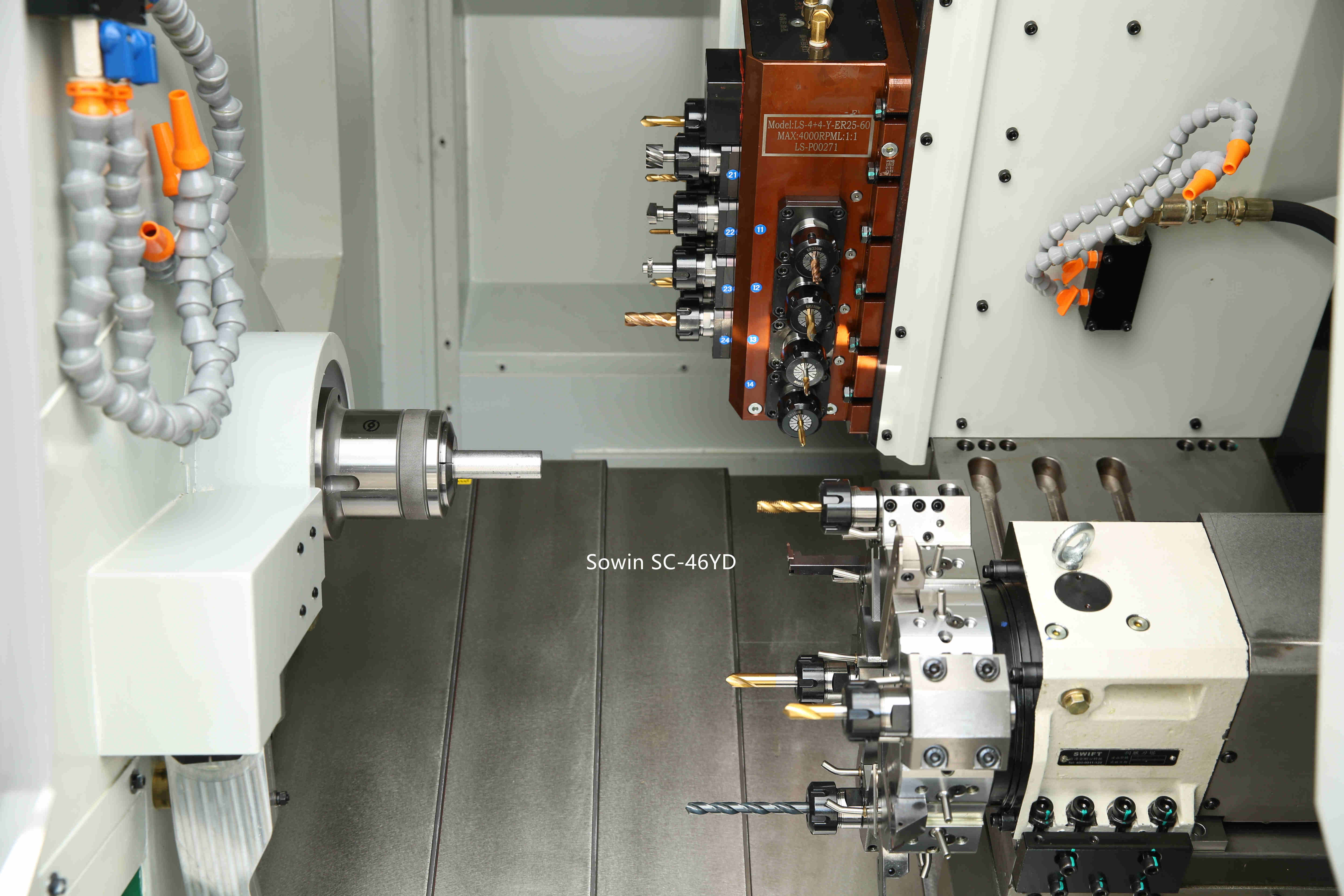 Model SC-46YD Slant bed CNC turn mill lathe