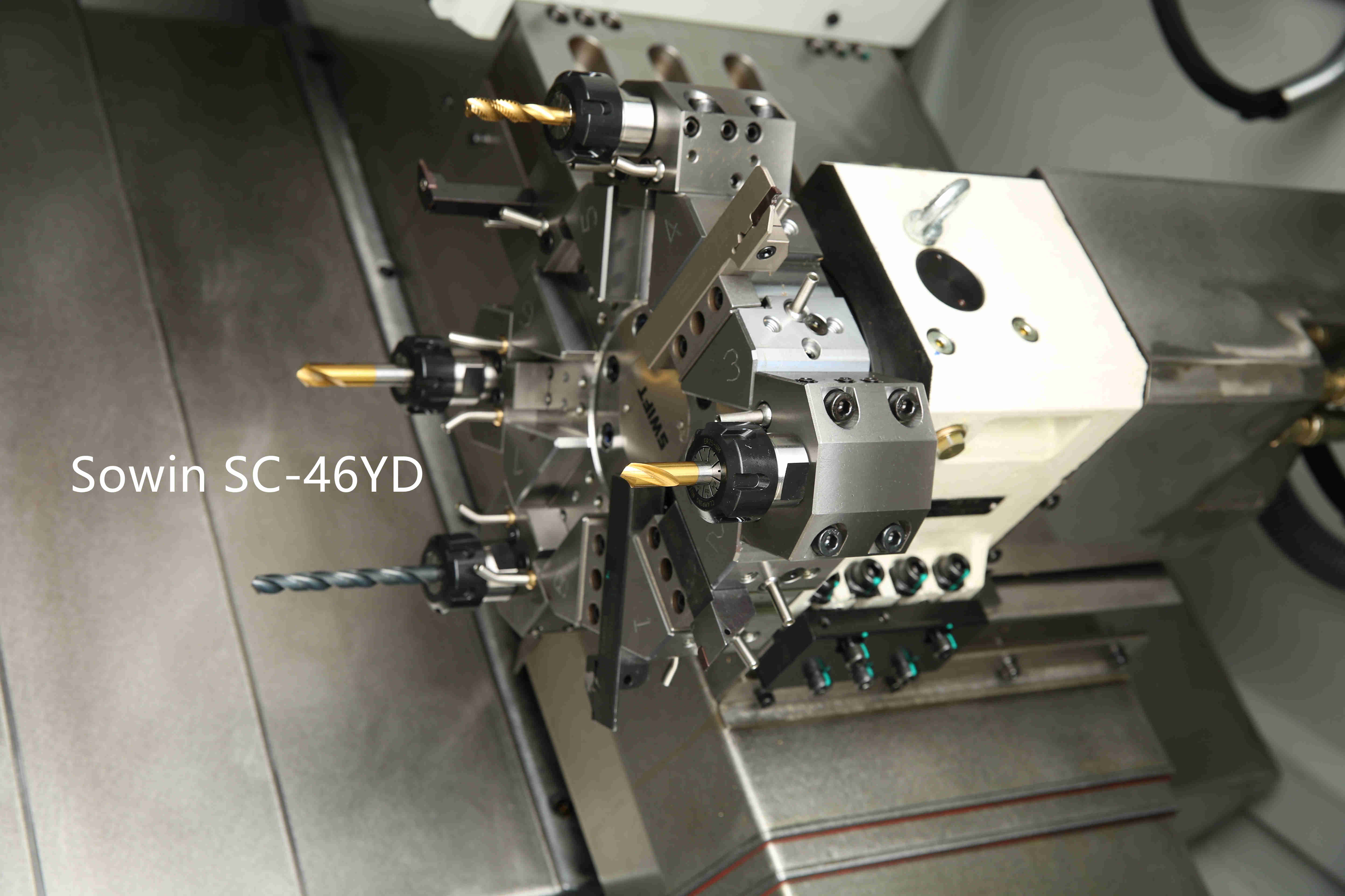 Model SC-46YD Slant bed CNC turn mill lathe