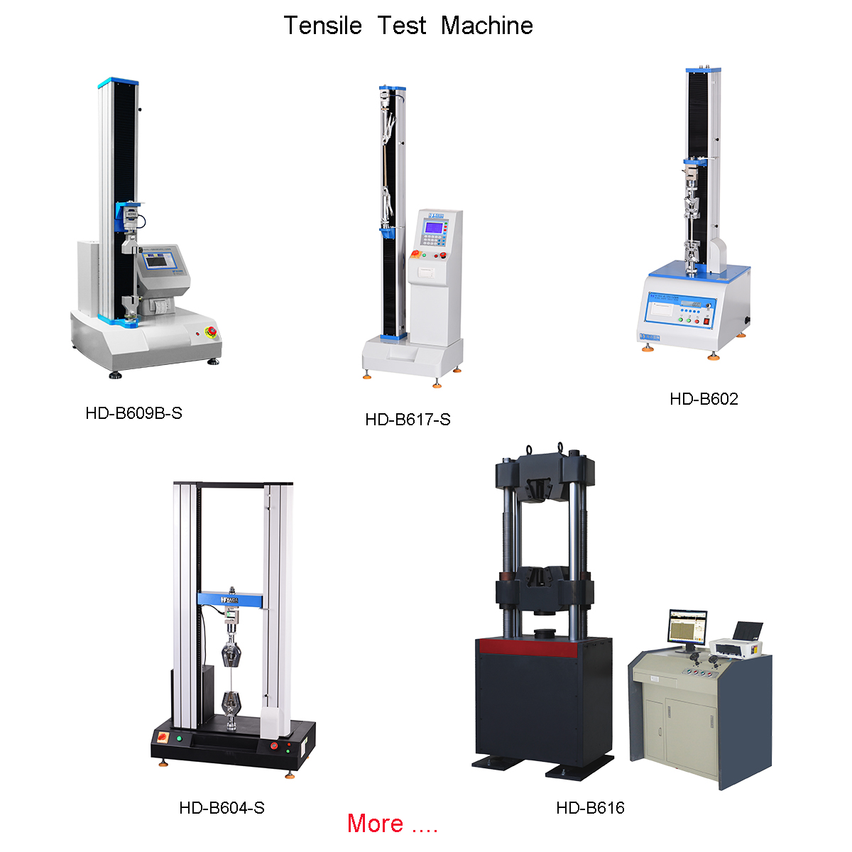 The extensiveness of the tensile testing machine for metallic or nonmetallic testing