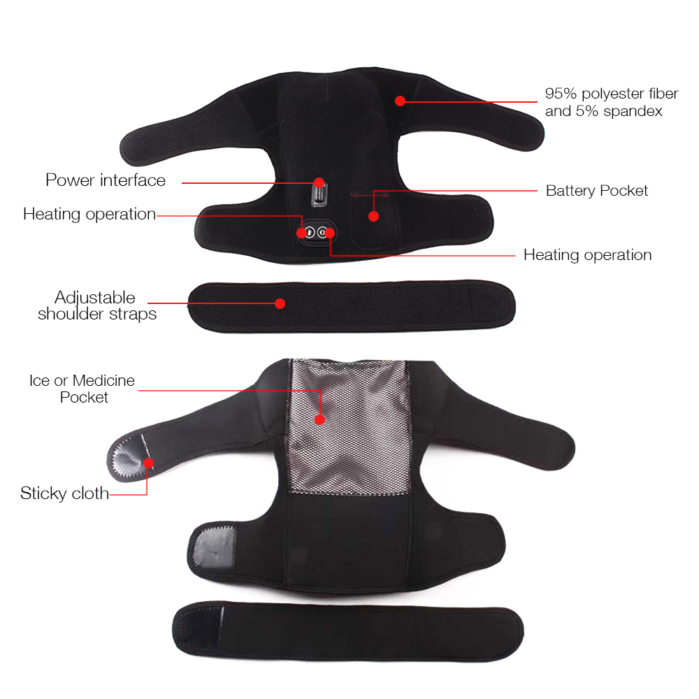 High Quality Far-infrared Massaging Shoulder Heating Pad